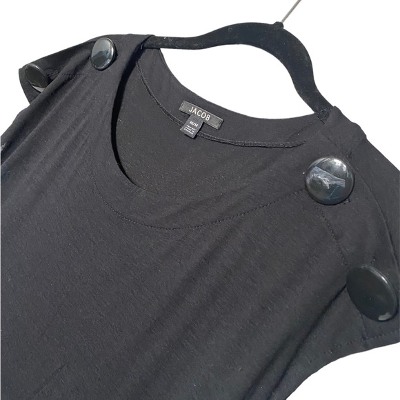 Silk Little Black Dress H&M Mini Dress Classy Loose fit Classic Dress Cocktail - Picture 9 of 9